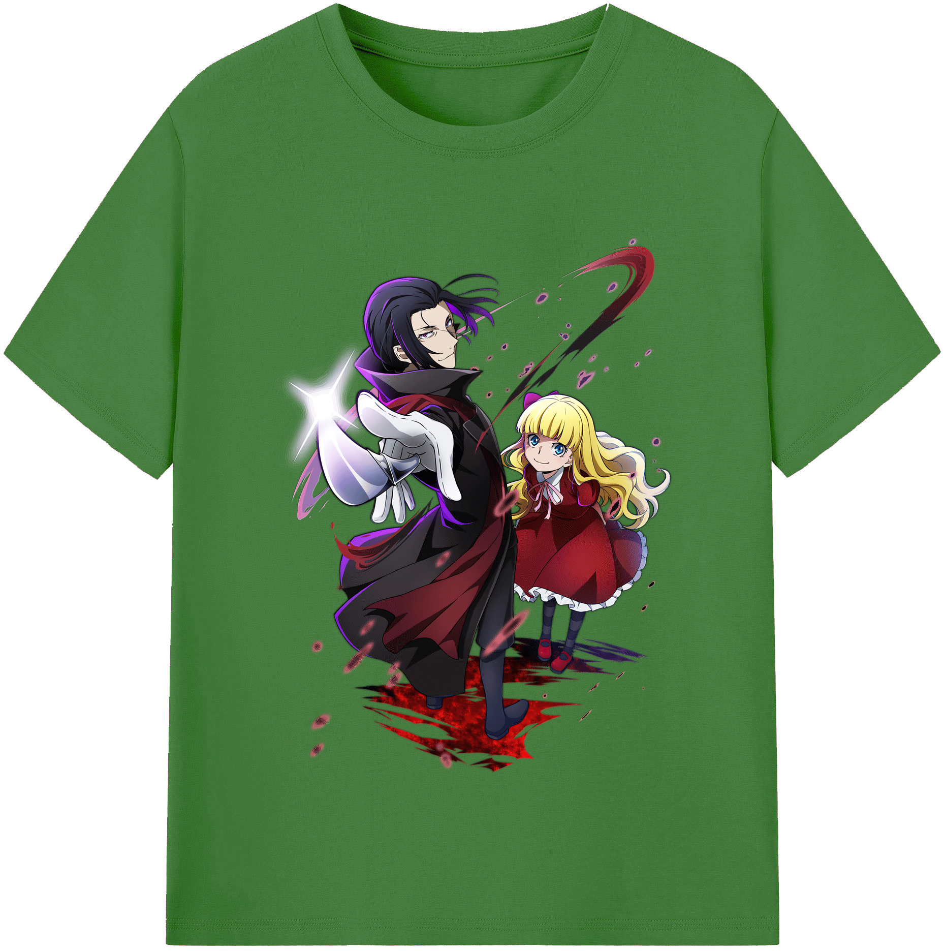 （画像用） 文豪ストレイドッグス Bungo Stray Dogs レディースカジュアルプリントTシャツ（綿100％）